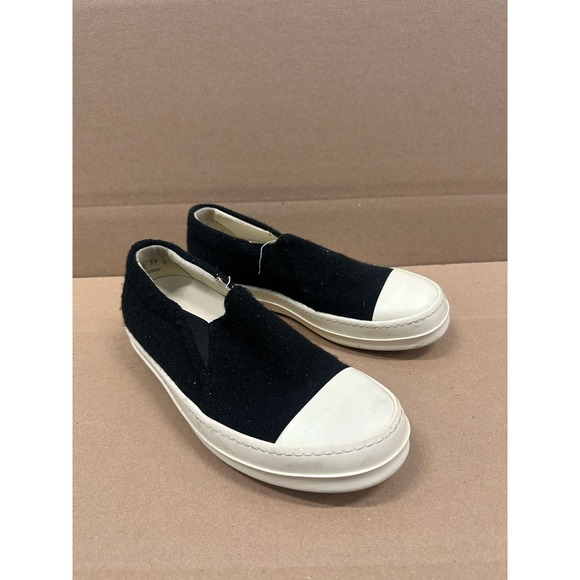 Rick Owens Drkshdw SS25 Hollywood Boat Slip-On‎ Sneakers Black Womens Size 39 EU